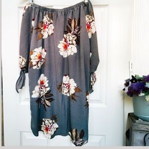 Dry Goods -Toccato Off Shoulder Floral Print Dress MED